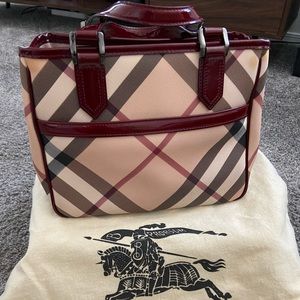 SOLD!!!!   Burberry canvas hand bag
